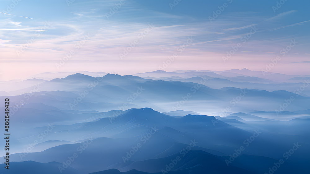 The sky is blue and the mountains are in the background The sky is blue and the mountains are in the background
