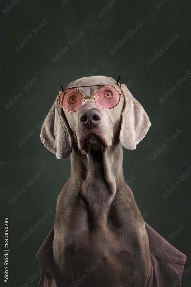 portrait of a weimaraner dog portrait of a weimaraner dog