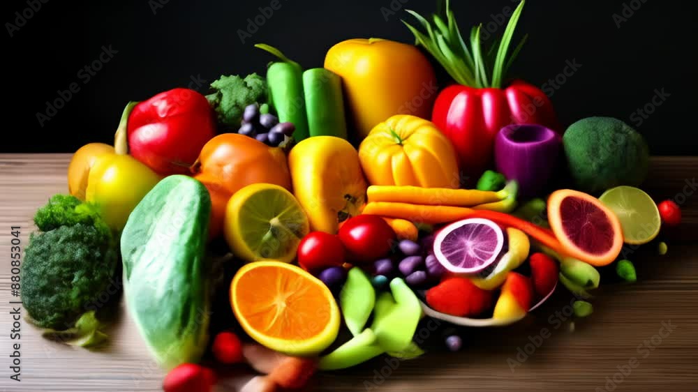 Vibrant fresh produce for a healthy lifestyle Vibrant fresh produce for a healthy lifestyle