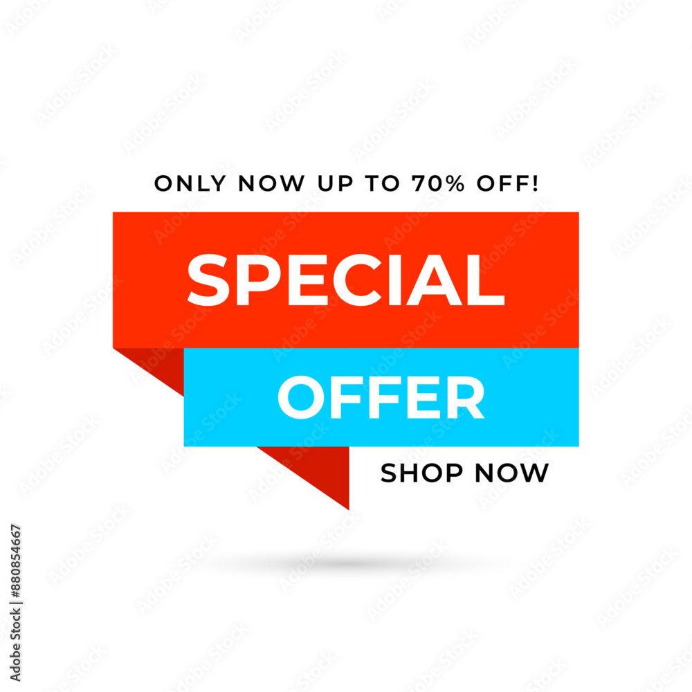 Bright colorful special offer banner Bright colorful special offer banner