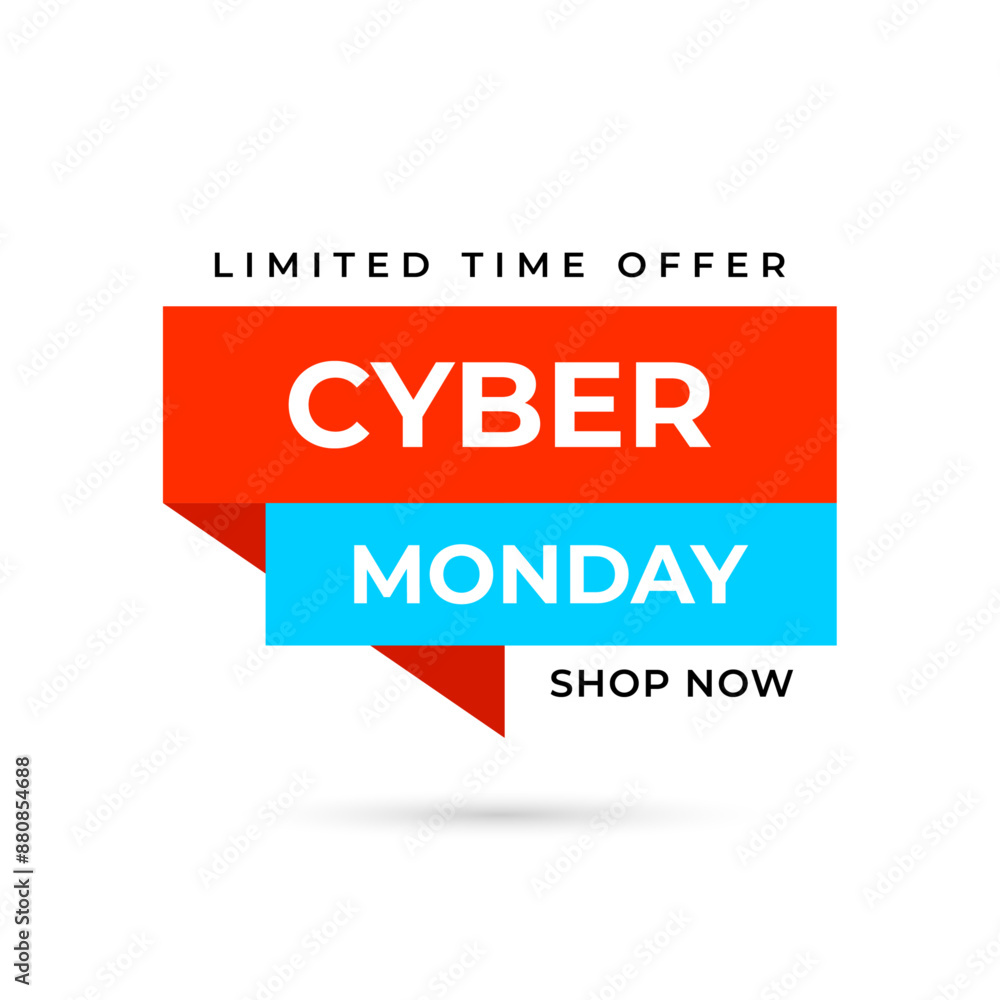 Bright colorful cyber monday banner Bright colorful cyber monday banner