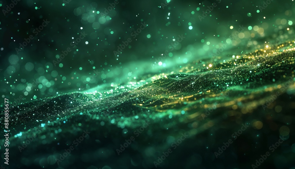 abstract green light AI space background abstract green light AI space background