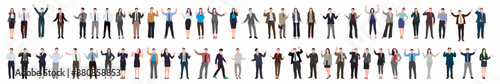 collection of business people set. Mega set. Collection of  men and women. 