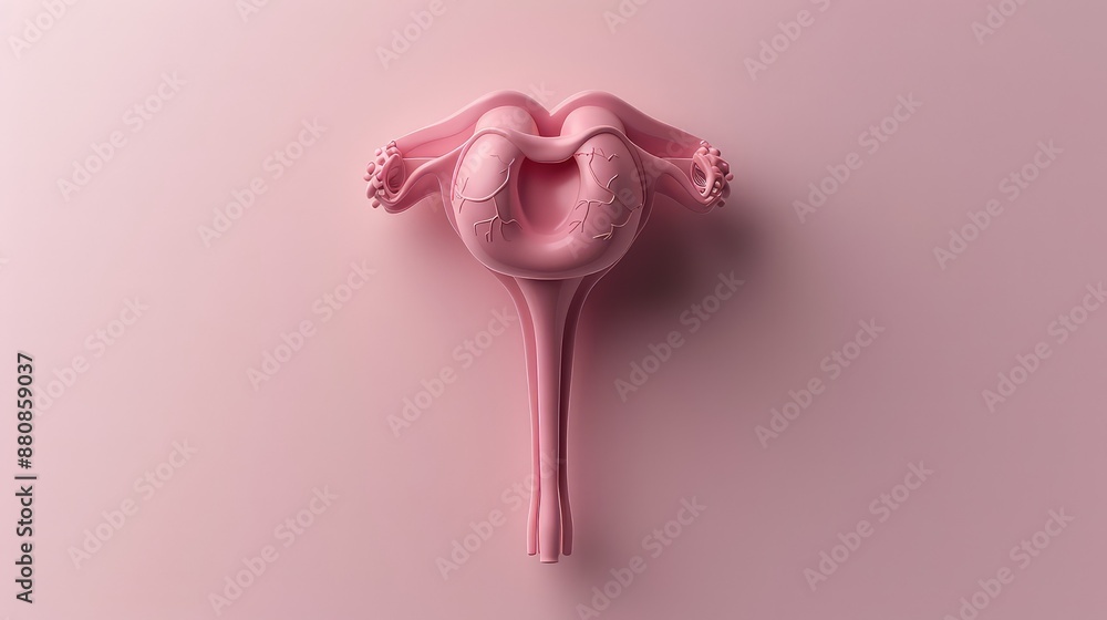 Female Reproductive System 3D Render Female Reproductive System 3D Render