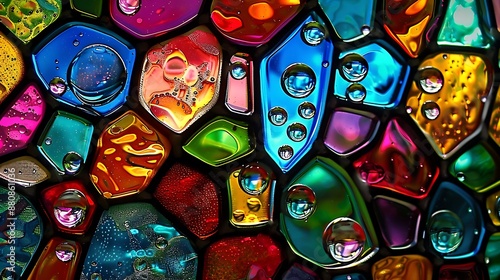 Raindrops on Stained Glass