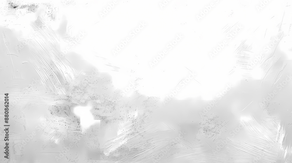 Obraz premium Abstract white and gray textured background with brush strokes for design projects