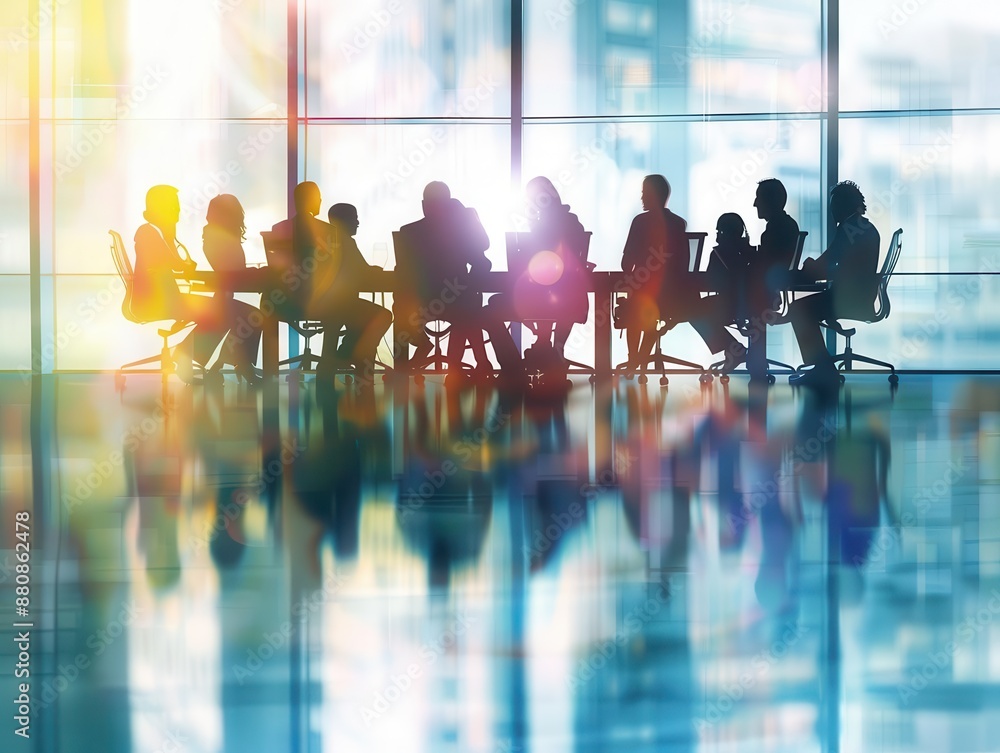 softfocus image of diverse business professionals gathered around a conference table creating an atmosphere of collaboration and teamwork in a corporate setting softfocus image of diverse business professionals gathered around a conference table creating an atmosphere of collaboration and teamwork in a corporate setting