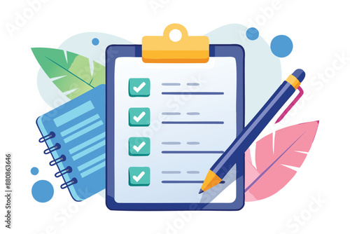 Task list on notepad with pen, prioritizing business project tasks for effective project management and workflow