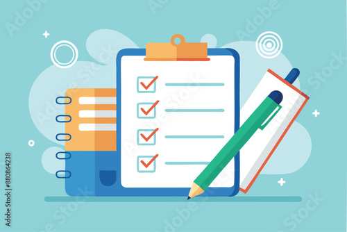 Task list on notepad with pen, prioritizing business project tasks for effective project management and workflow