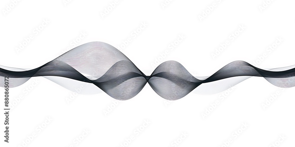 A simple vector graphic of sound waves, representing the audio channel on your phone or computer.The wave shape is clearly visible and has smooth curves to represent different sounds. A simple vector graphic of sound waves, representing the audio channel on your phone or computer.The wave shape is clearly visible and has smooth curves to represent different sounds.