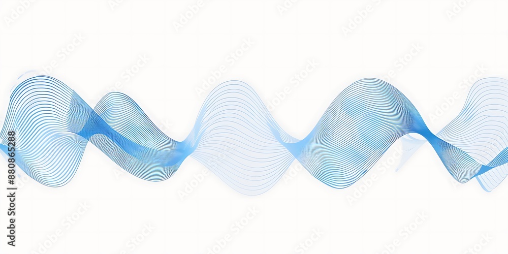 A simple vector graphic of sound waves, representing the audio channel on your phone or computer.The wave shape is clearly visible and has smooth curves to represent different sounds. A simple vector graphic of sound waves, representing the audio channel on your phone or computer.The wave shape is clearly visible and has smooth curves to represent different sounds.