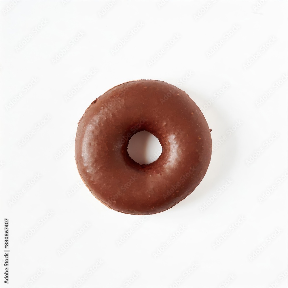Chocolate doughnut isolated on white background Chocolate doughnut isolated on white background