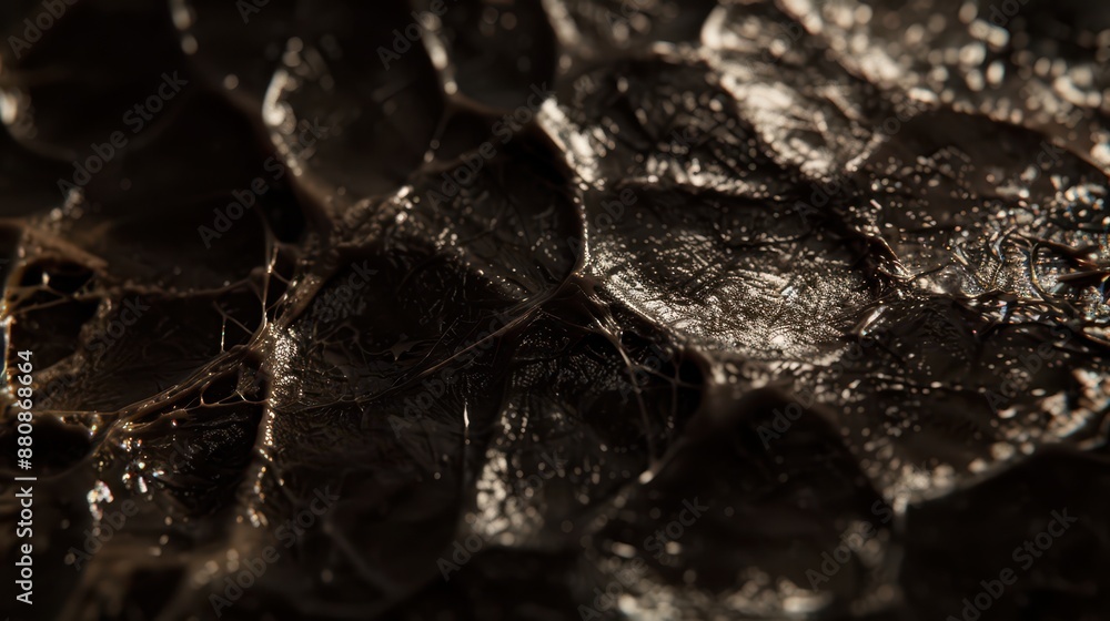 A macro close-up of human skin, intricate details, black background A macro close-up of human skin, intricate details, black background