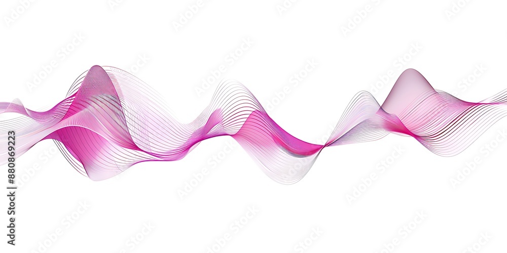 A simple vector graphic of sound waves, representing the audio channel on your phone or computer.The wave shape is clearly visible and has smooth curves to represent different sounds. A simple vector graphic of sound waves, representing the audio channel on your phone or computer.The wave shape is clearly visible and has smooth curves to represent different sounds.