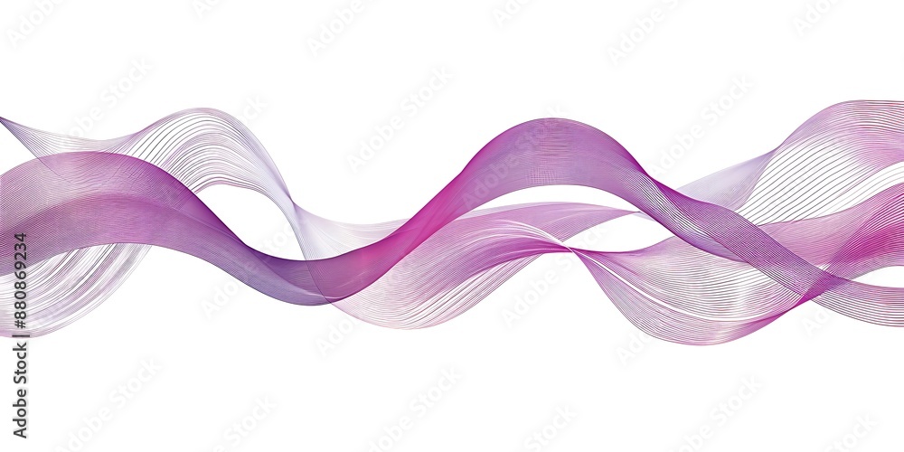 A simple vector graphic of sound waves, representing the audio channel on your phone or computer.The wave shape is clearly visible and has smooth curves to represent different sounds. A simple vector graphic of sound waves, representing the audio channel on your phone or computer.The wave shape is clearly visible and has smooth curves to represent different sounds.