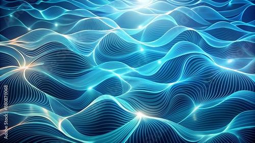 Abstract Organic Water Lines as Wallpaper Background Illustration. Perfect for: Abstract Art, Backgrounds, Water Themes © TingYi