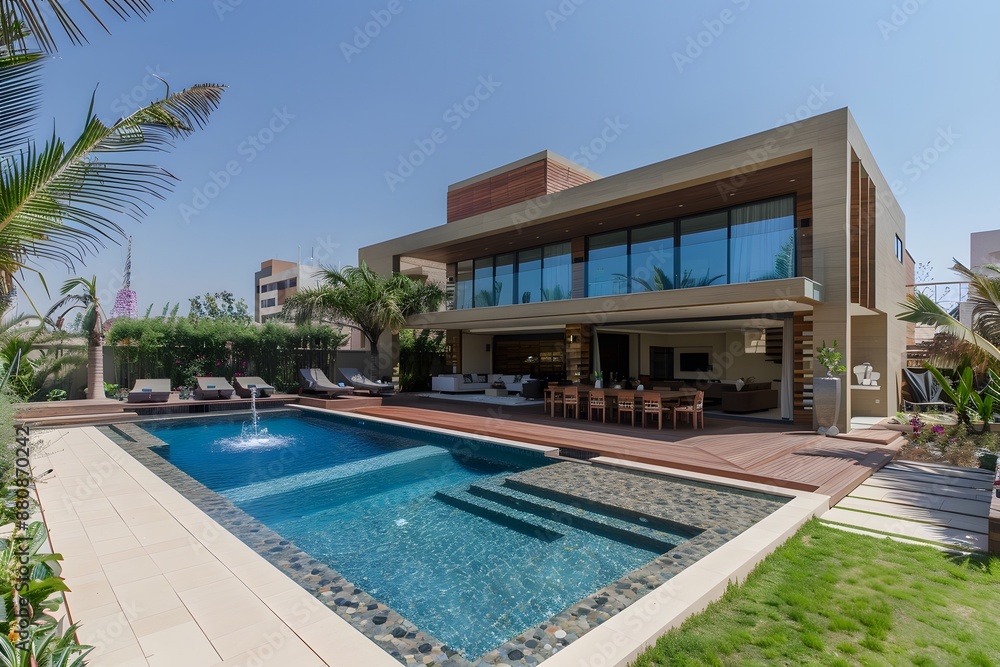 Modern Luxury Home with Swimming Pool and Patio Modern Luxury Home with Swimming Pool and Patio