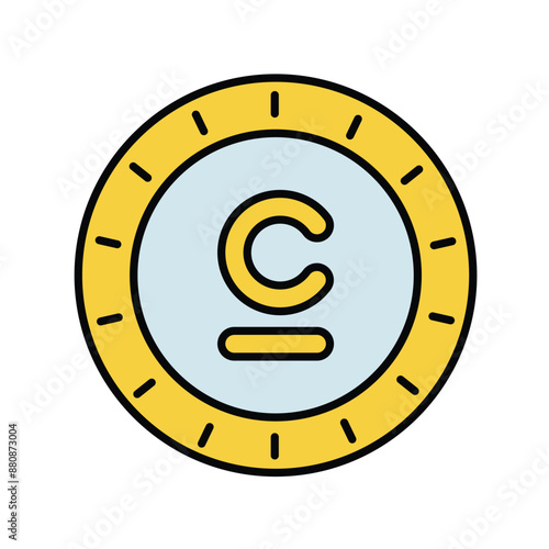 som color line icon with white background vector stock illustration