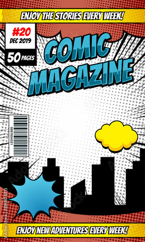 magazine comic book cover design templatemagazine comic book cover design template