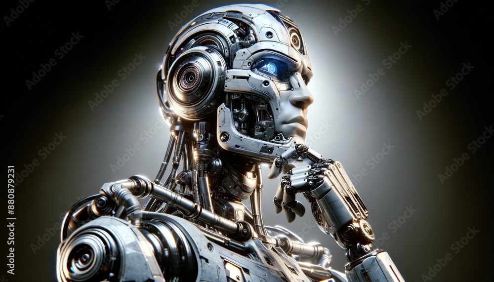 Futuristic Humanoid Robot with Advanced Mechanical Design and Intelligence Technology Futuristic Humanoid Robot with Advanced Mechanical Design and Intelligence Technology