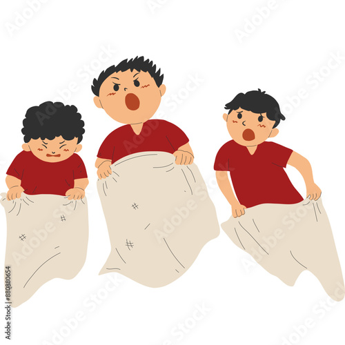 Children competing in 17th august