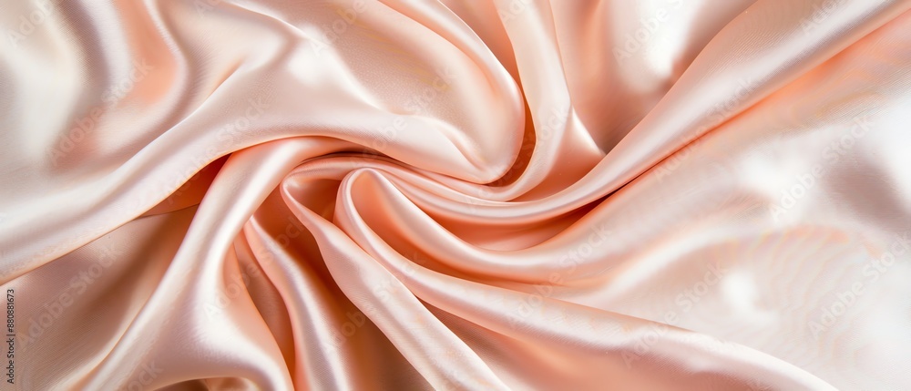 Fototapeta premium Luxurious silk with a shiny, smooth texture, soft natural fabric, elegant material