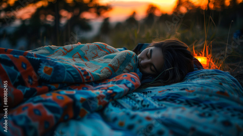 deep sleeping outdoors