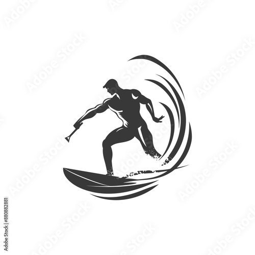 lifeguard minimalist logo or symbol black color only