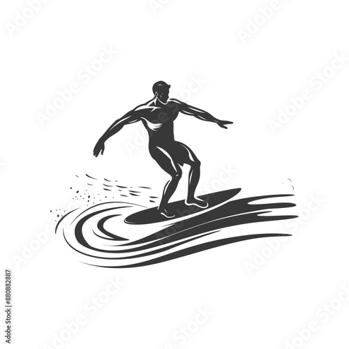 lifeguard minimalist logo or symbol black color only