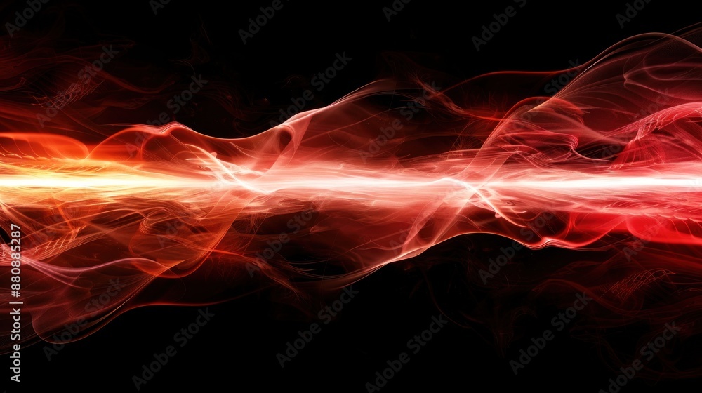Fototapeta premium Abstract Red and Orange Smoke
