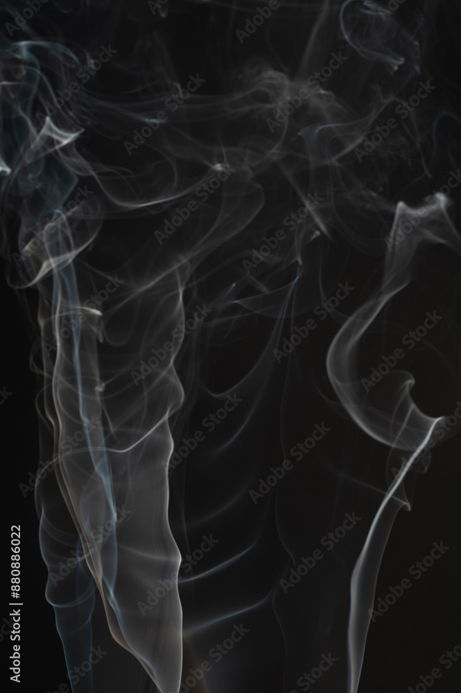 Fototapeta premium Real silky white smoke effect