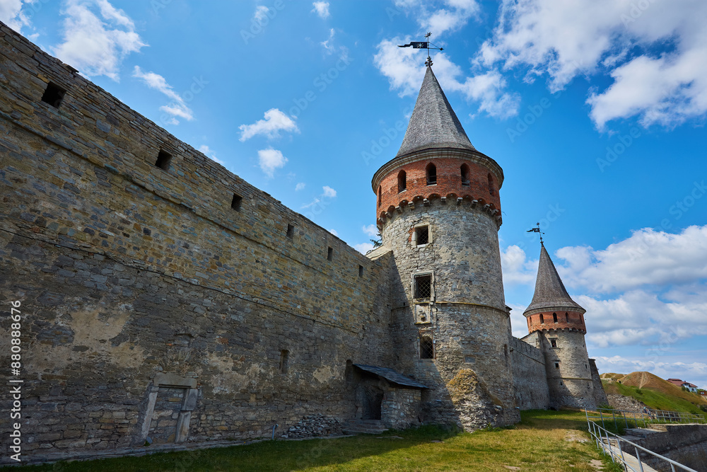 Castle in the historic part of Kamianets-Podilskyi, Ukraine. Castle in the historic part of Kamianets-Podilskyi, Ukraine.
