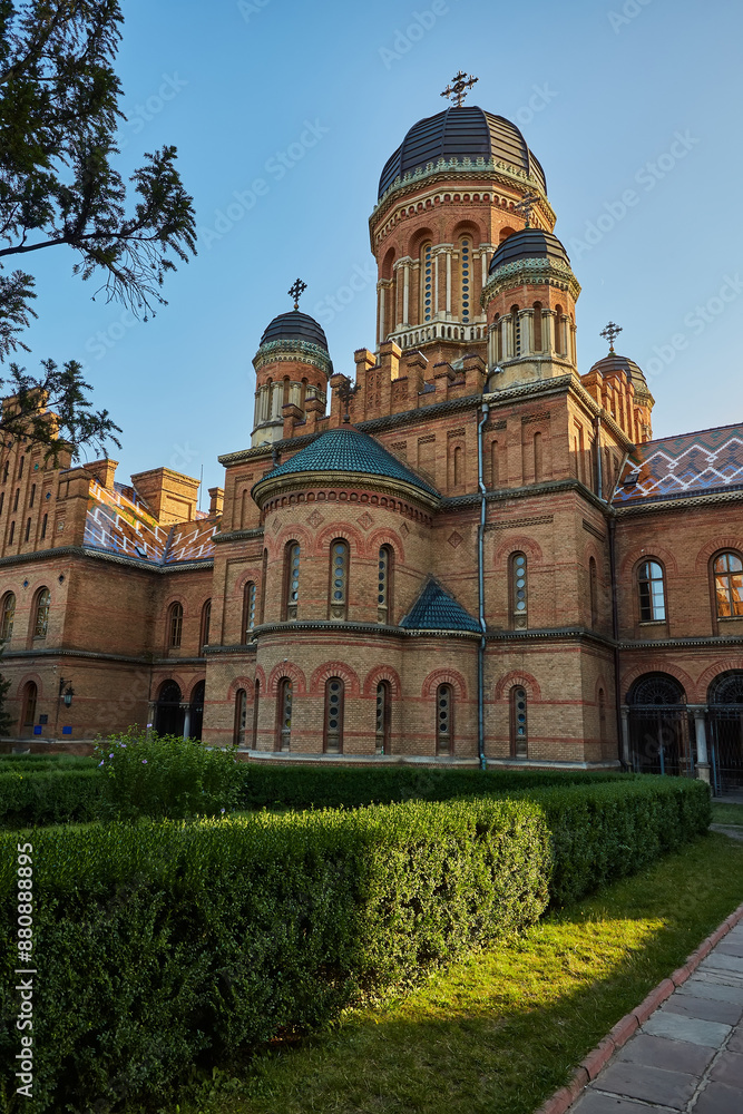 Fototapeta premium Chernivtsi National University, Residence of Bukovinian and Dalmatian Metropolitans in the city of Chernivtsi