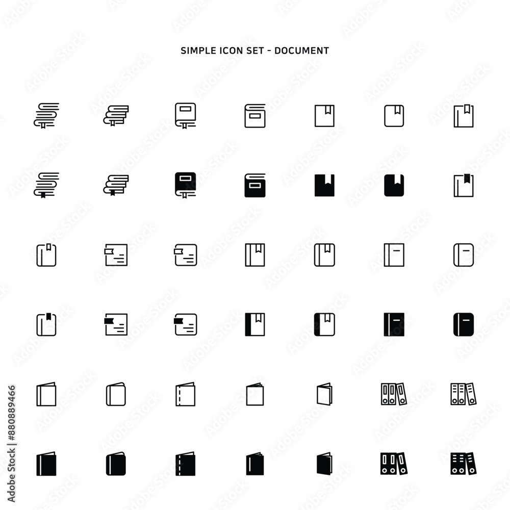 Various Document Simple Icon Set
Various Document Simple Icon Set