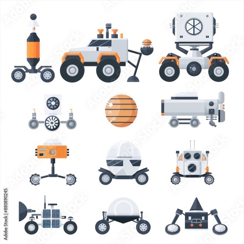 Set of Space Exploration Vehicles and Equipment