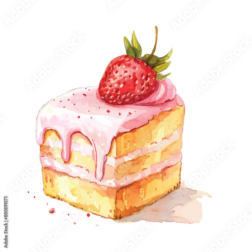 cake with strawberry
