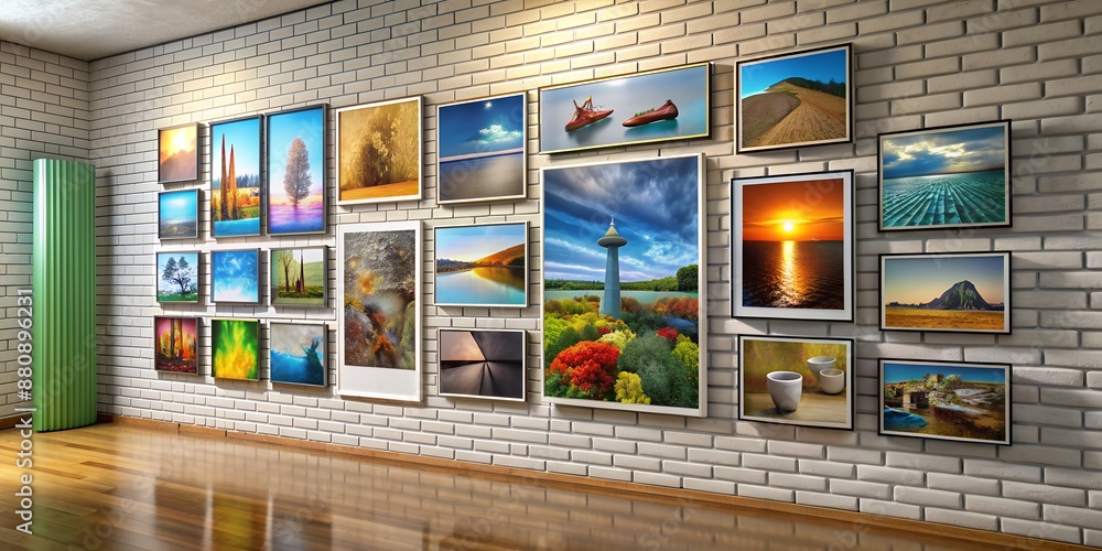 A picture on a wall informative Vibrant engaging Generative AI A picture on a wall informative Vibrant engaging Generative AI