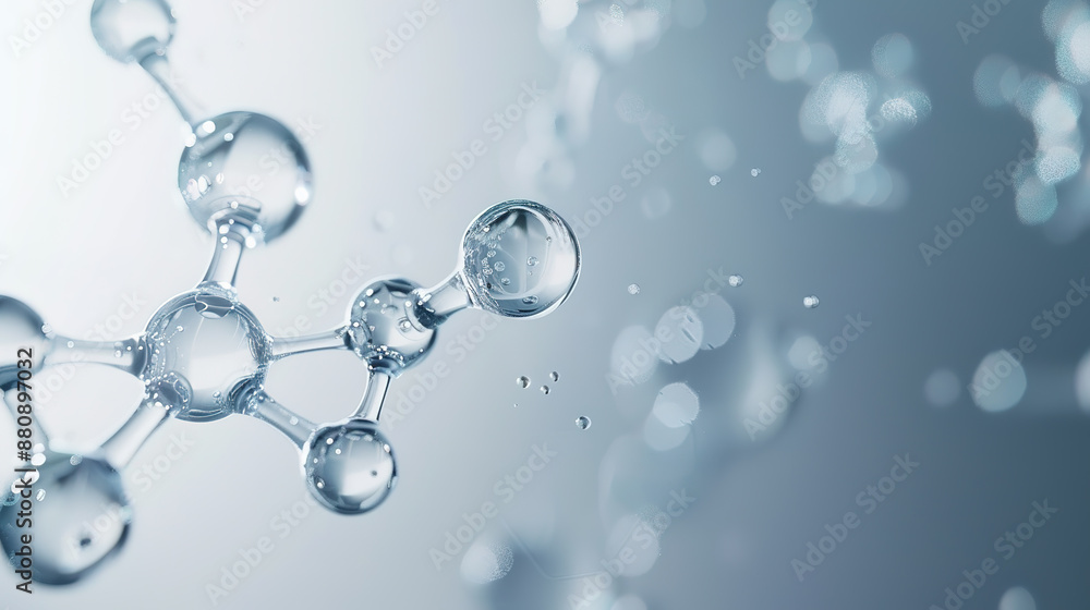 Microstructure of white background water bubbles Microstructure of white background water bubbles