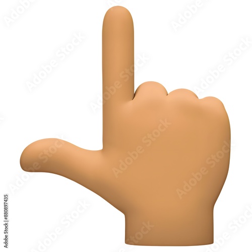 Backhand Index Pointing Up: Medium Skin Tone