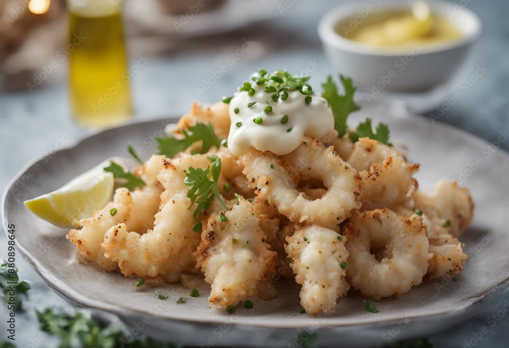 salt and pepper squid with aioli dip salt and pepper squid with aioli dip