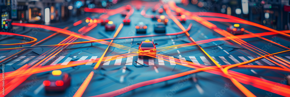 smart city public transportation control and mobile app to order taxi to destination or location and directions tracking GPS system concepts as wide banner with copyspace area smart city public transportation control and mobile app to order taxi to destination or location and directions tracking GPS system concepts as wide banner with copyspace area
