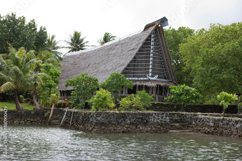 Yapp Islands Micronesia. Traditional men's club photo