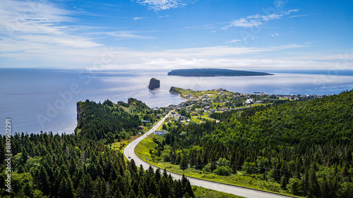 Landscape in Gaspé Peninsula, Quebec, Canada photo