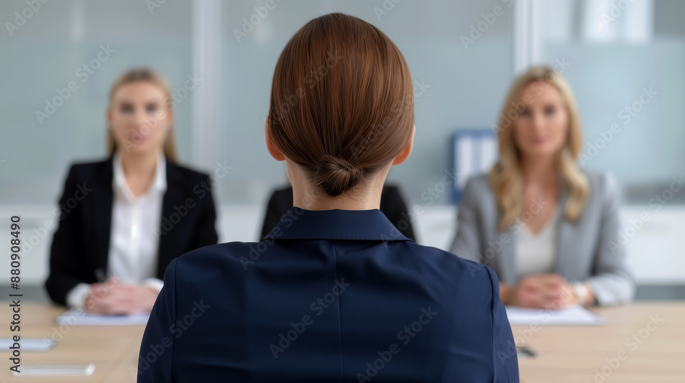 girl blue suit interview job candidate business modern office girl blue suit interview job candidate business modern office