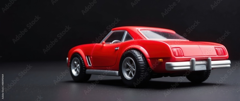 Sleek red classic sports car model highlighting automotive design and nostalgia with a focus on speed and style, ideal for collectors and enthusiasts Sleek red classic sports car model highlighting automotive design and nostalgia with a focus on speed and style, ideal for collectors and enthusiasts