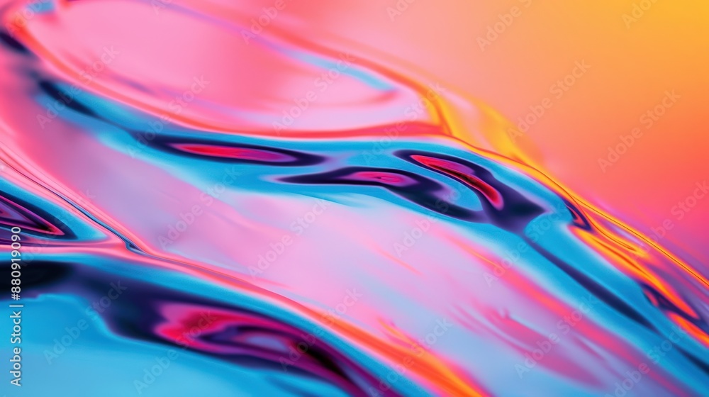 A Close-up Shot of a Melting ethnic chromatography, diverse pigment separation colors A Close-up Shot of a Melting ethnic chromatography, diverse pigment separation colors