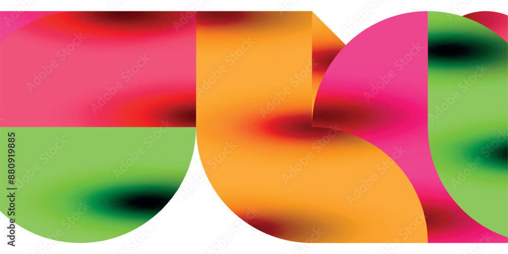 Shadow effect shiny circles and round triangles geometric modern art. Vector Illustration For Wallpaper, Banner, Background, Card, Book Illustration, landing page Shadow effect shiny circles and round triangles geometric modern art. Vector Illustration For Wallpaper, Banner, Background, Card, Book Illustration, landing page