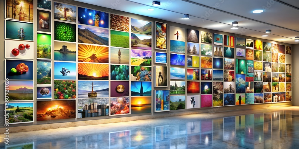A picture on a wall informative Vibrant engaging Generative AI A picture on a wall informative Vibrant engaging Generative AI