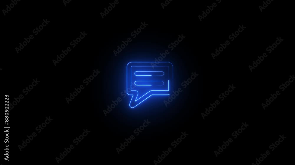 Massage bubbles neon icon animation. Massage bubbles neon icon animation.