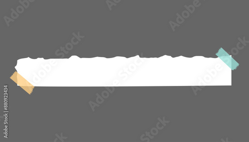 Paper notes stickers. Place for memo messages on paper sheets. Blank sticky place for to do list and office notice or information board